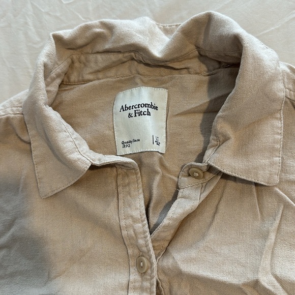 Abercrombie & Fitch Linen Blend Romper - Picture 6 of 11